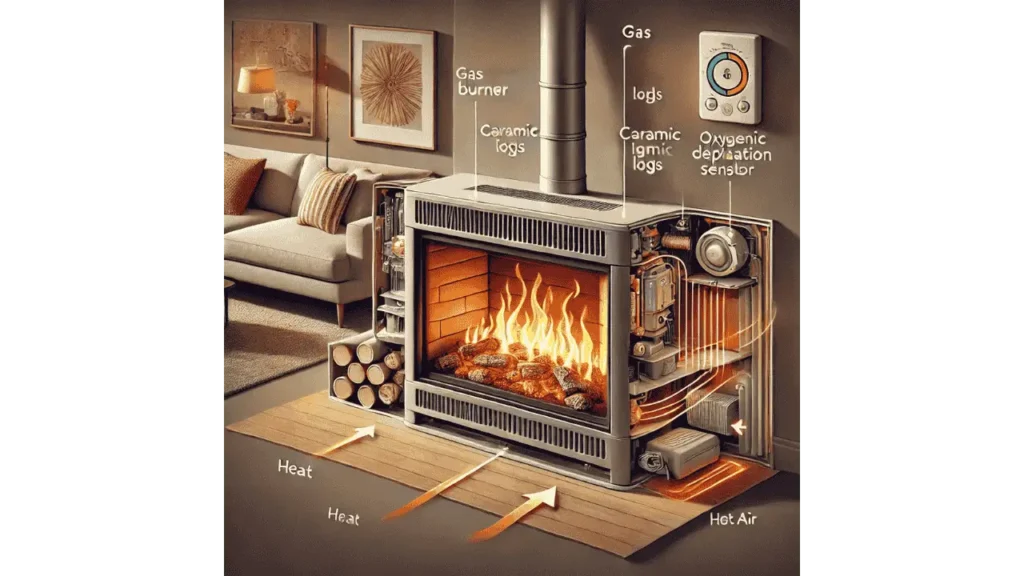 Working of a Ventless Gas Fireplace