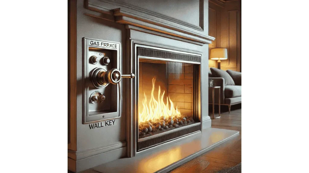 Turning off Gas Fireplace with a Wall Key