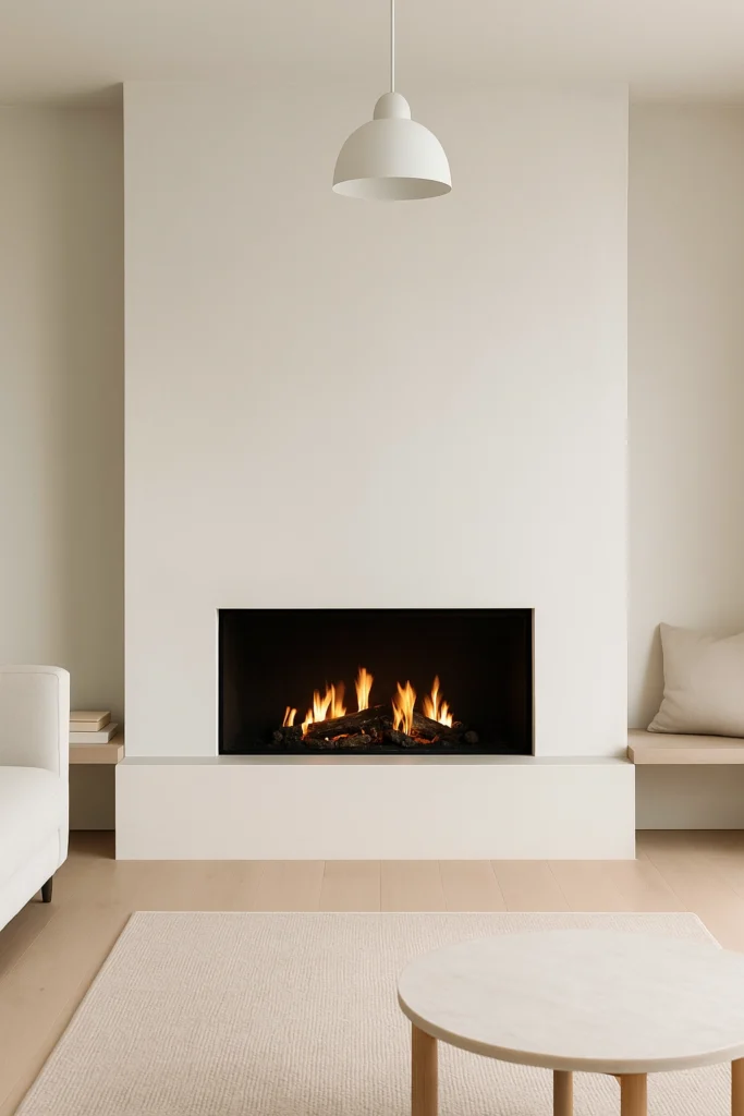 Minimalist Frameless Fireplace