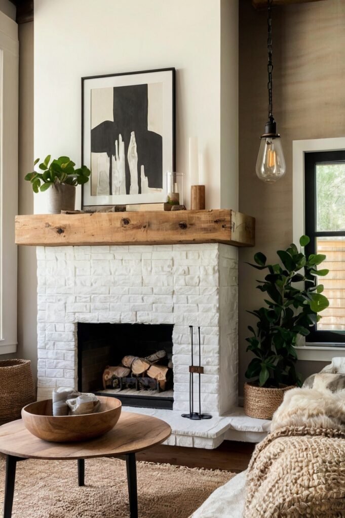 Modern Farmhouse Shiplap + Beam