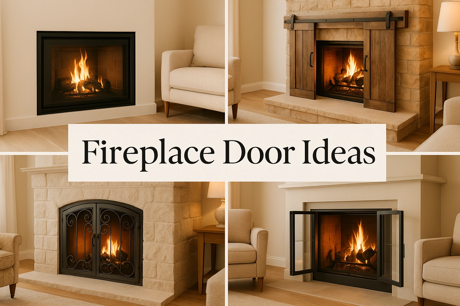Fireplace door ideas