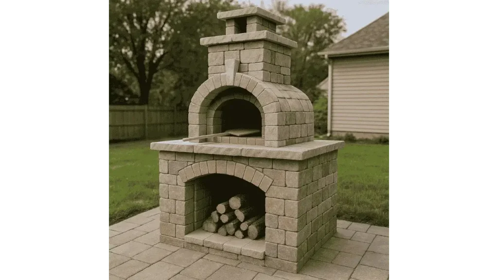 How to Build an Outdoor Fireplace with a Pizza Oven.