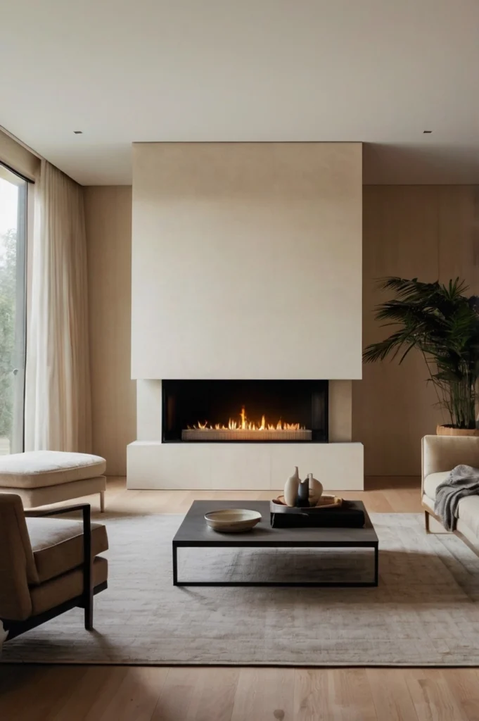 Modern Minimalist Gas Fireplace