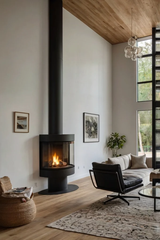 Vertical Gas Fireplace