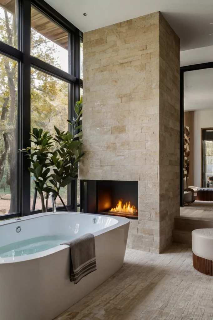 See-Through Gas Fireplace