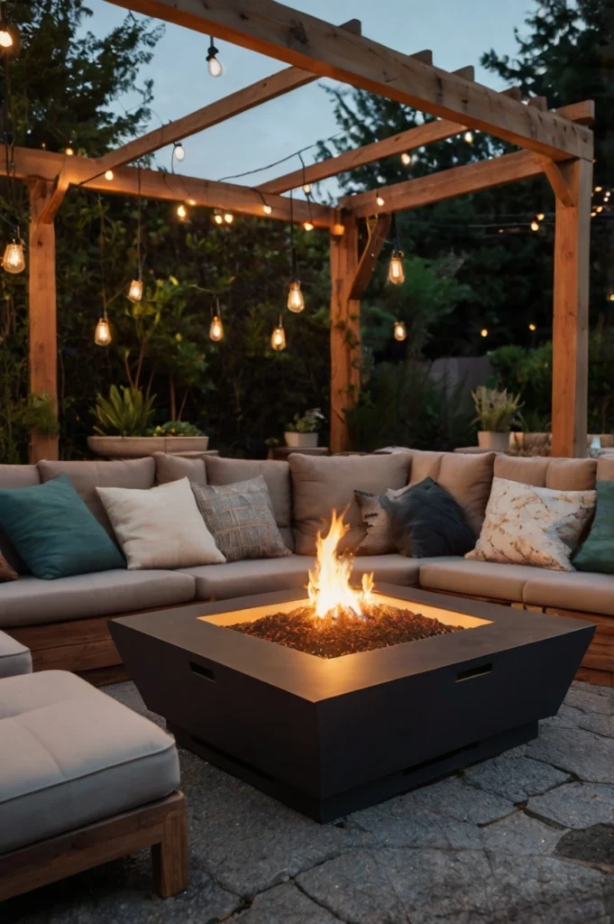 Outdoor Gas Fire Pit