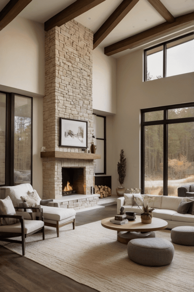 Split-Level Stone + Drywall