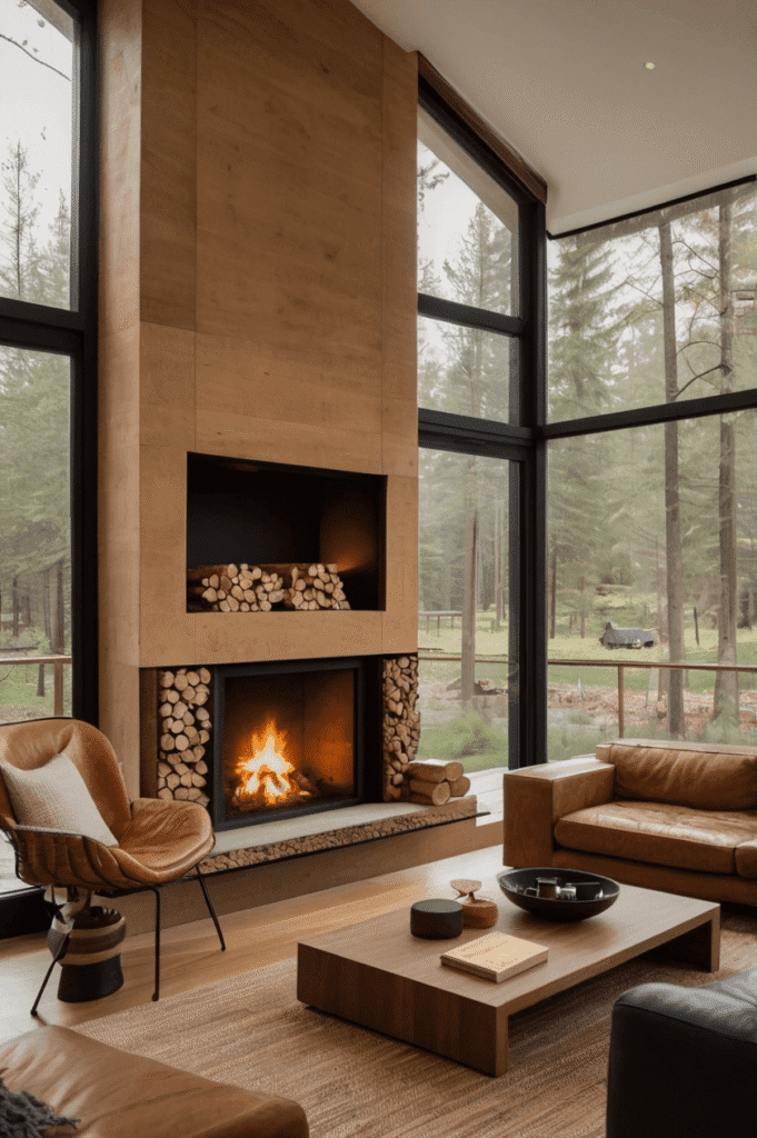 Floating Shelves & Log Cubby