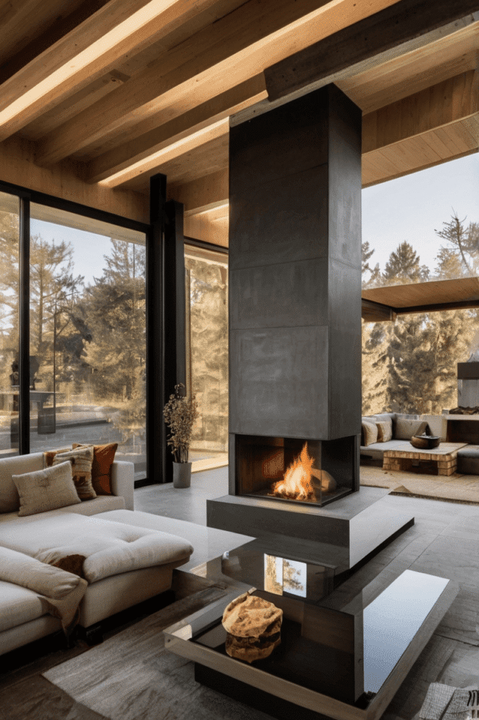Indoor-Outdoor See-Through Wall