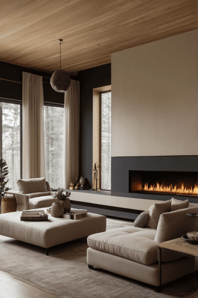 Matte Charcoal Accent Wall