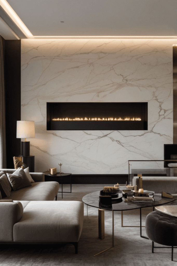Luxury Hotel-Style Marble Ribbon