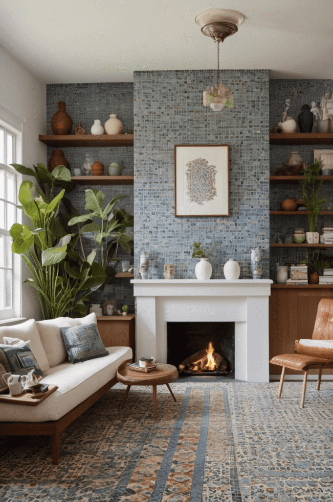 Mosaic-Tile Picture Frame