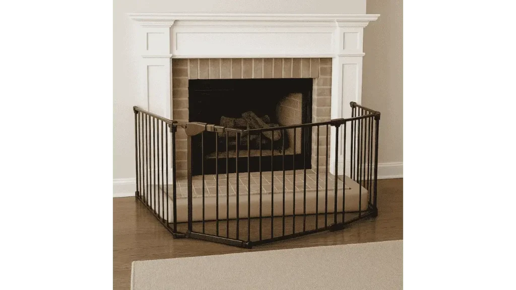 how to childproof a fireplace hearth.