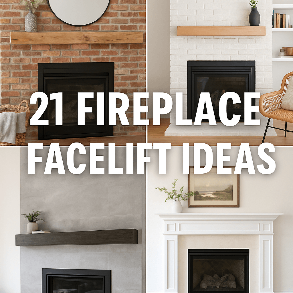 21 Fireplace Face Lift Ideas