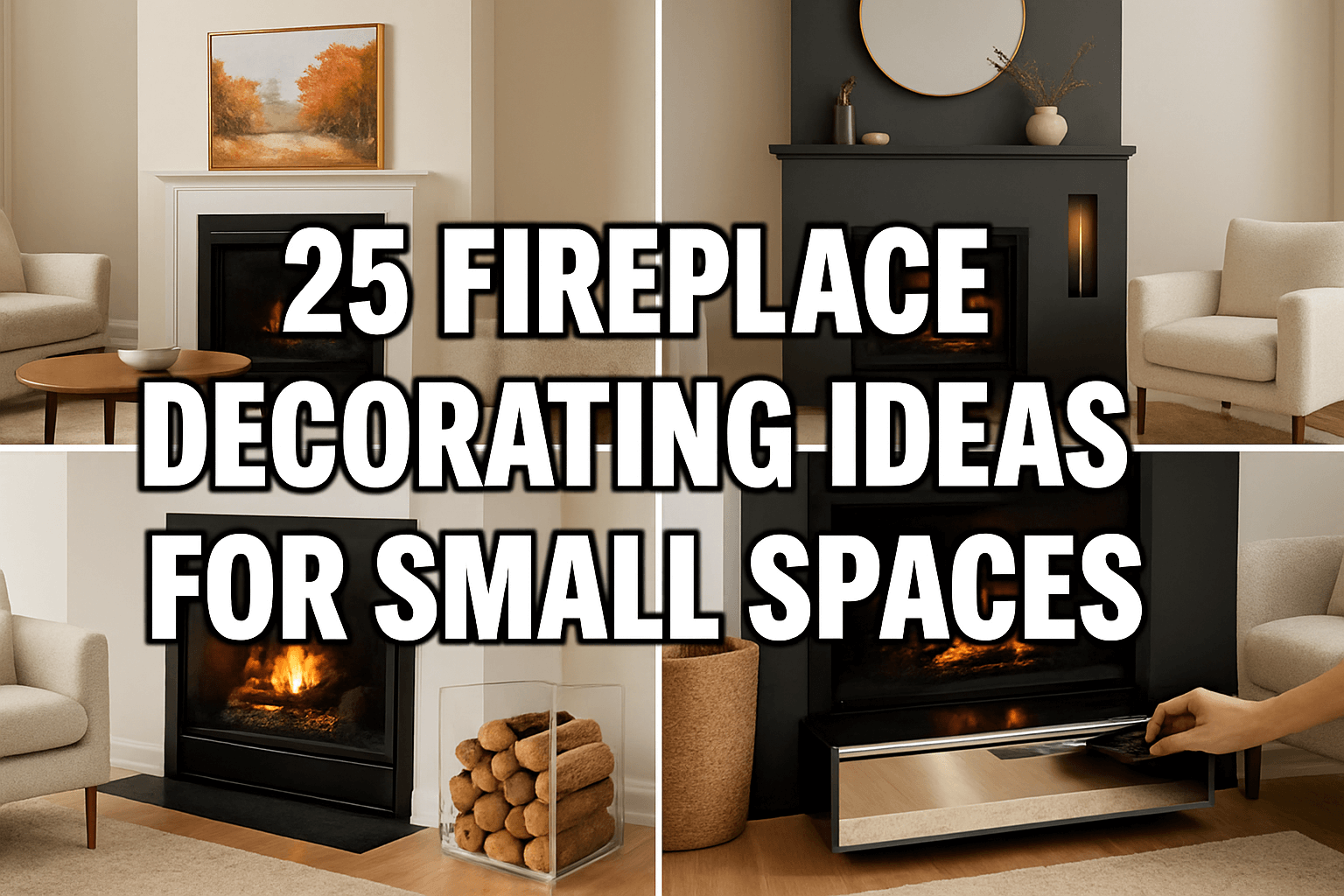 25 Fireplace Decorating Ideas for Small Spaces