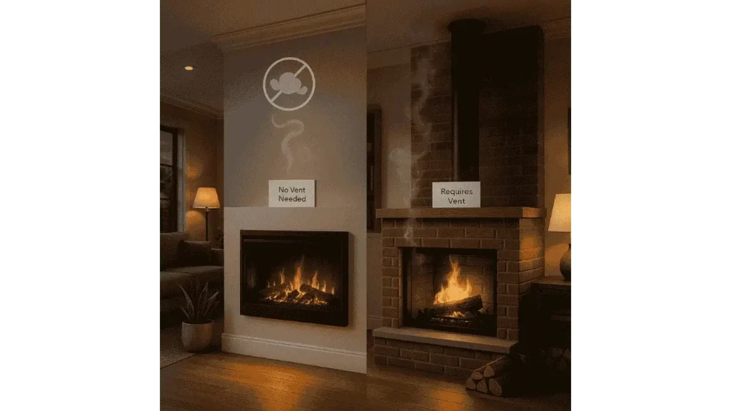 Does an Electric Fireplace Need to Be Vented.