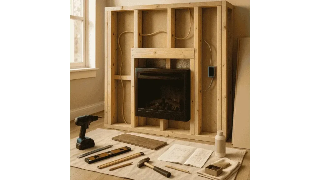 How to Install an Electric Fireplace in a Wall.
