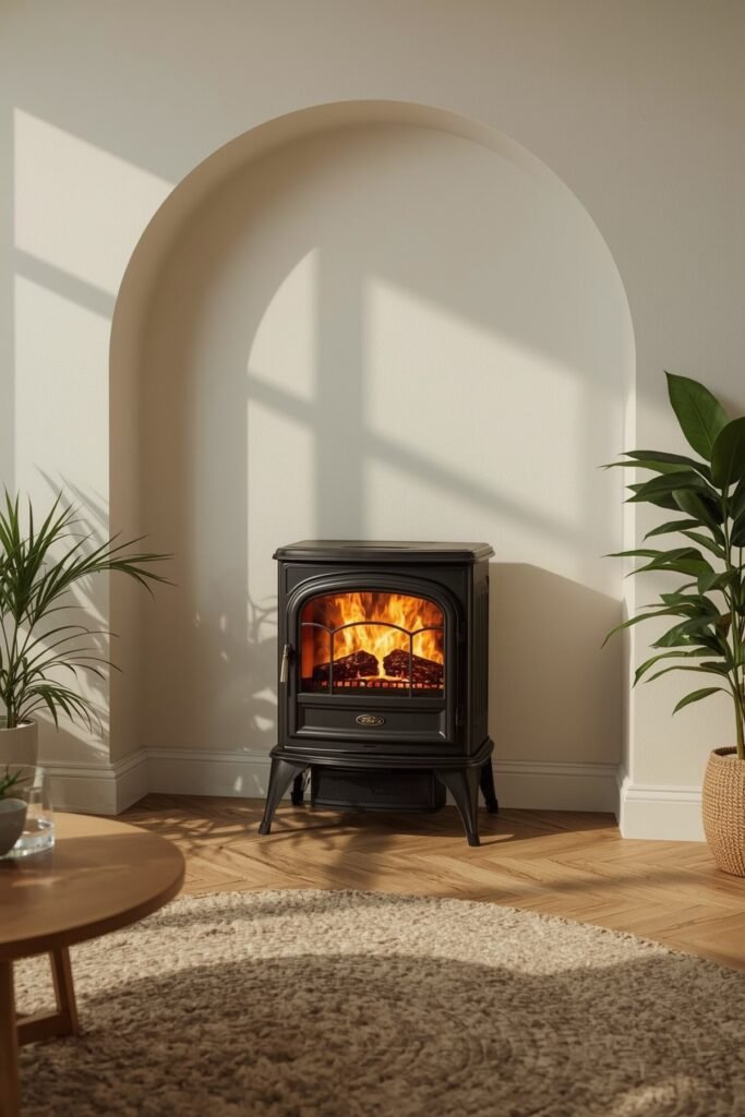 Gentle Curved-Wall Electric Stove