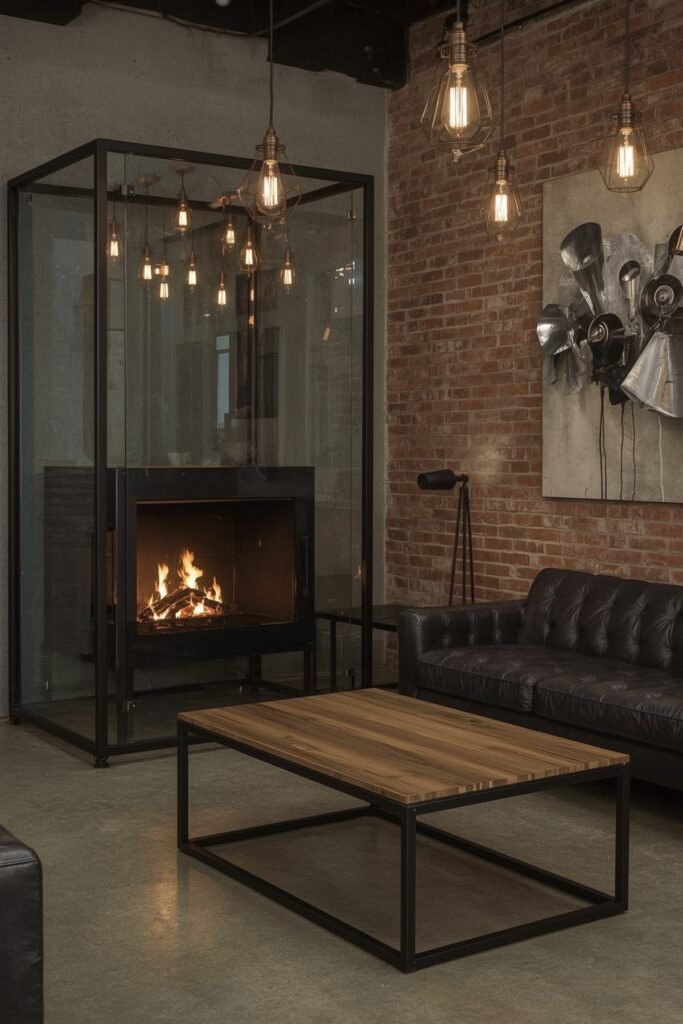 Metal & Glass Industrial Frame