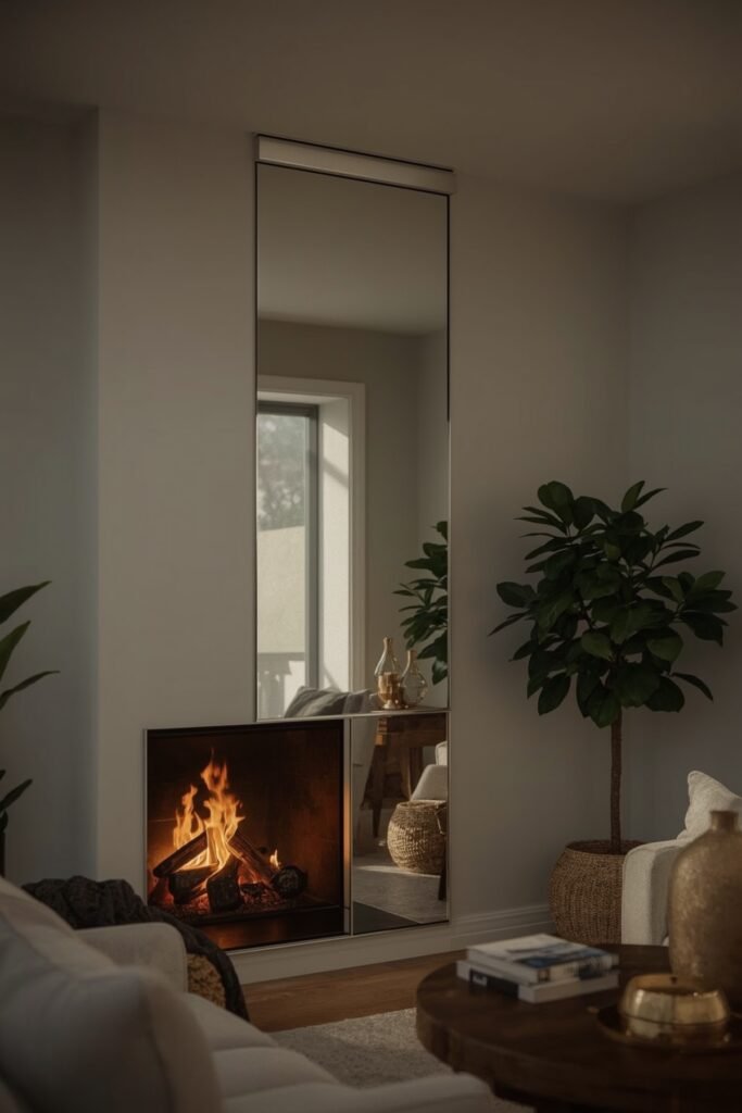 Wall-to-Ceiling Mirror Strip