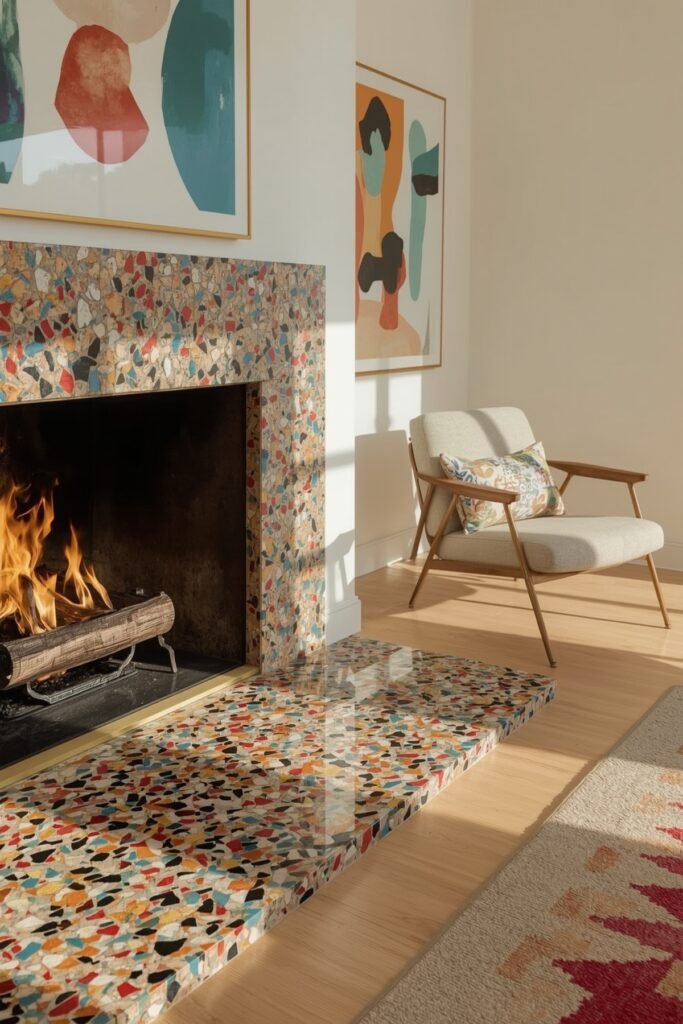 Terrazzo-Style Aggregate Slab