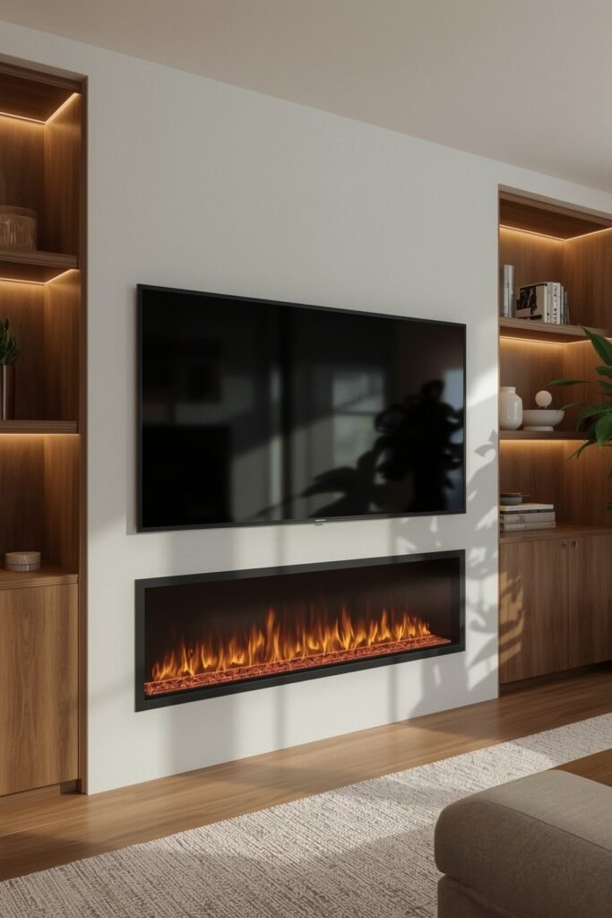 Slim Linear Media Wall