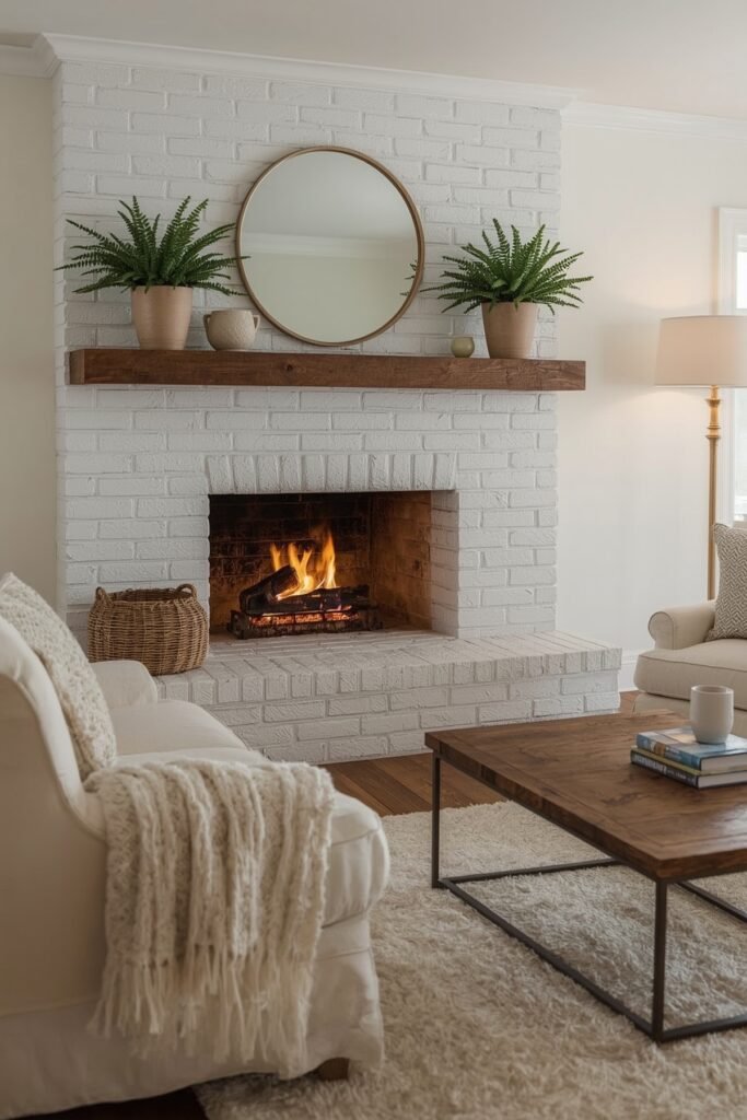 Whitewashed Brick Revival