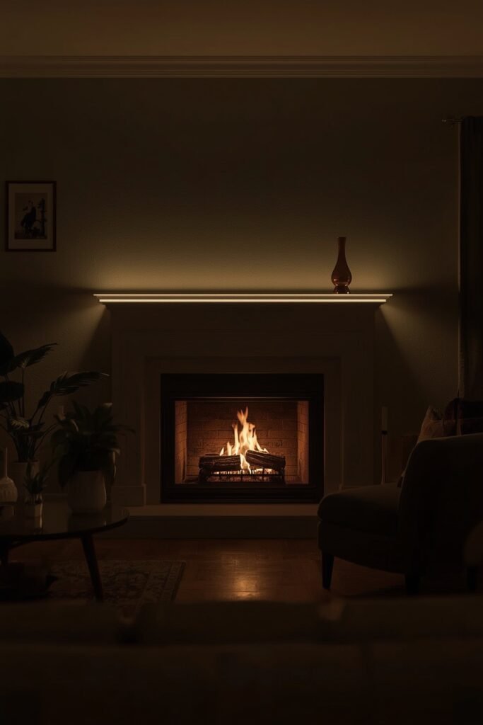 Back-Lit Mantel Shadow Line