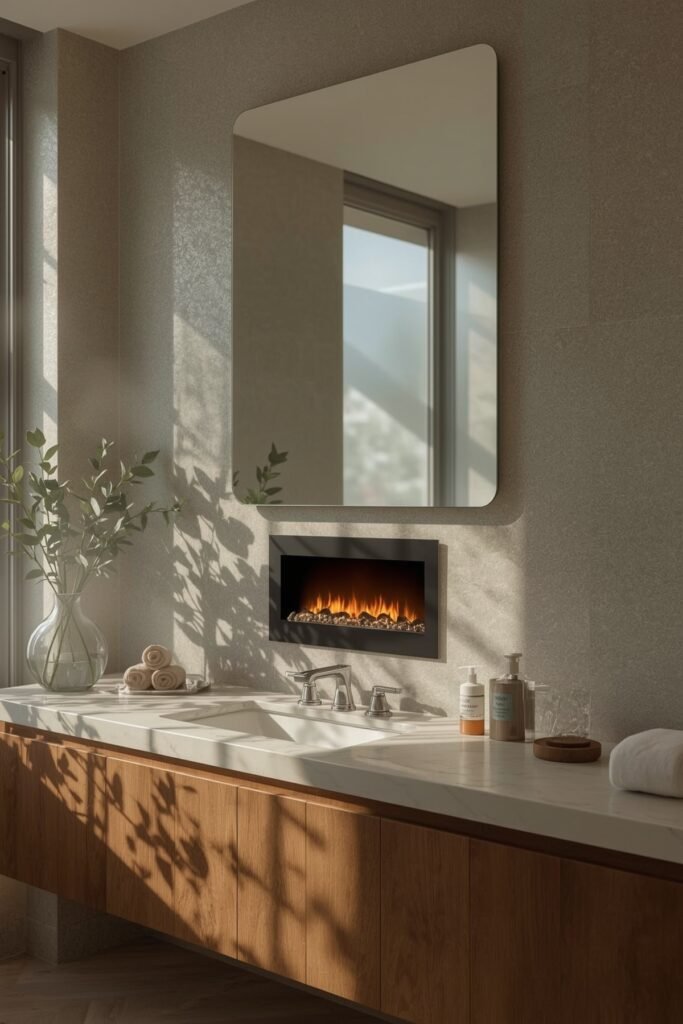 Steam-Resistant Bathroom Vanity Flame