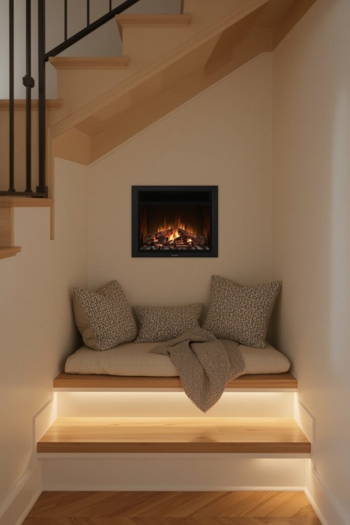 Under-Staircase Glow Nook