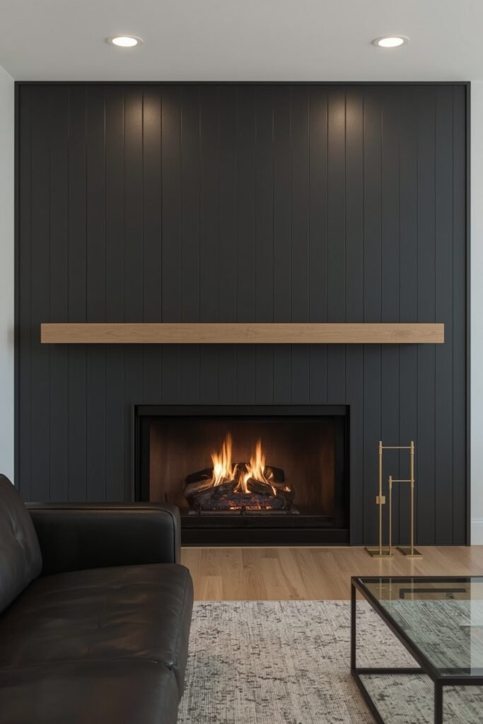 Dark Shiplap Statement Wall