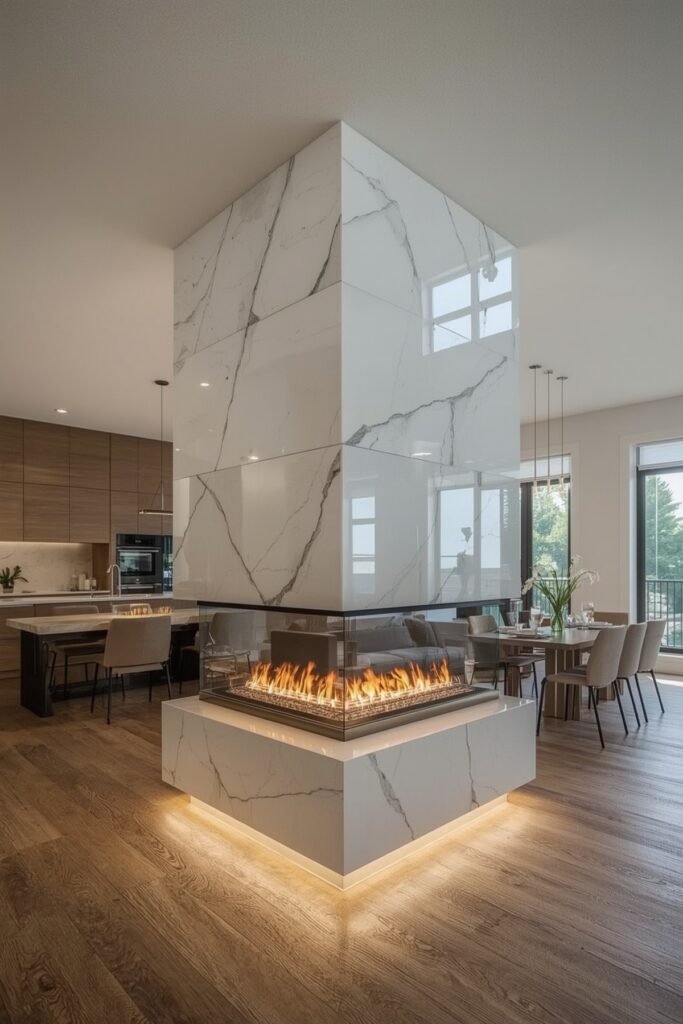 Three-Sided Glass Peninsula