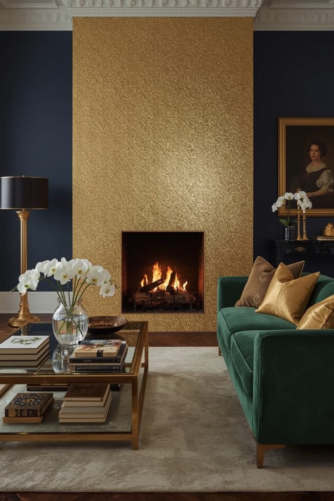Hand-Gilded Gold Leaf Tiles