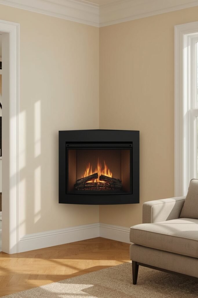 Corner-Wrap Floating Firebox