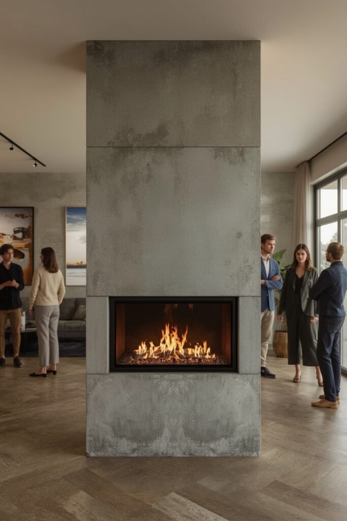 Double-Sided Room-Divider Flame