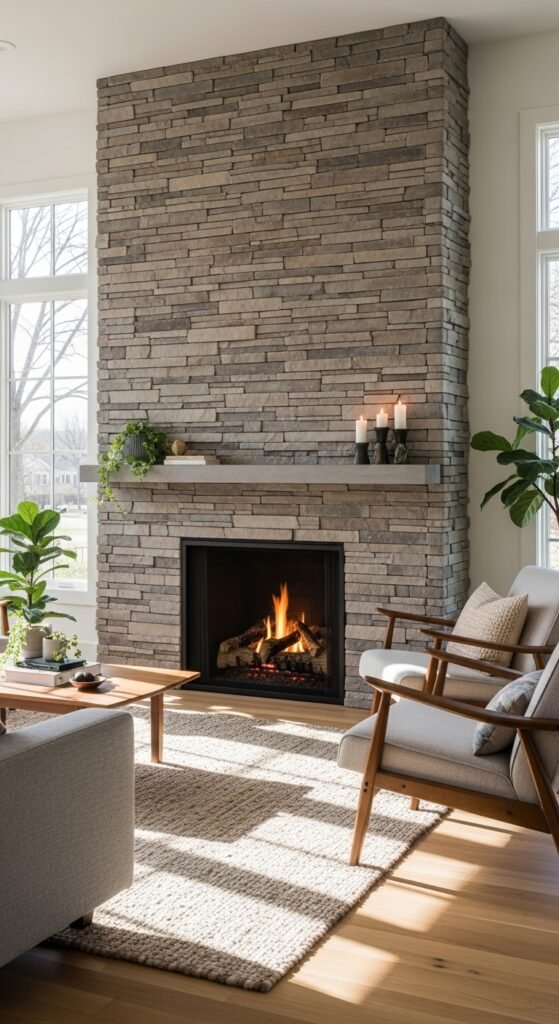 Floating-Ledge Dry-Stack Surround