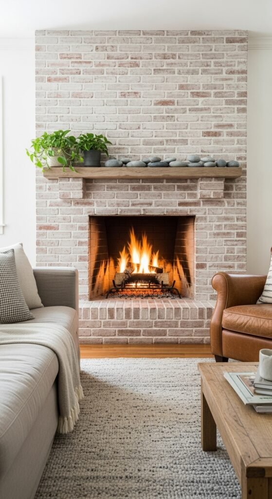 White Washed Brick: Subtle Transformation