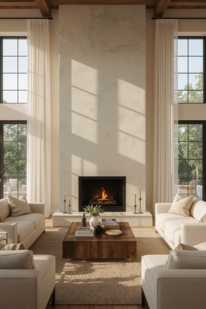 Durable Quartzite Stone Mantel