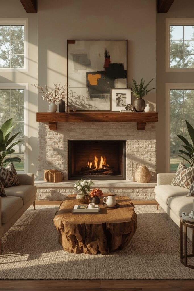 Double-Stacked Floating Shelves