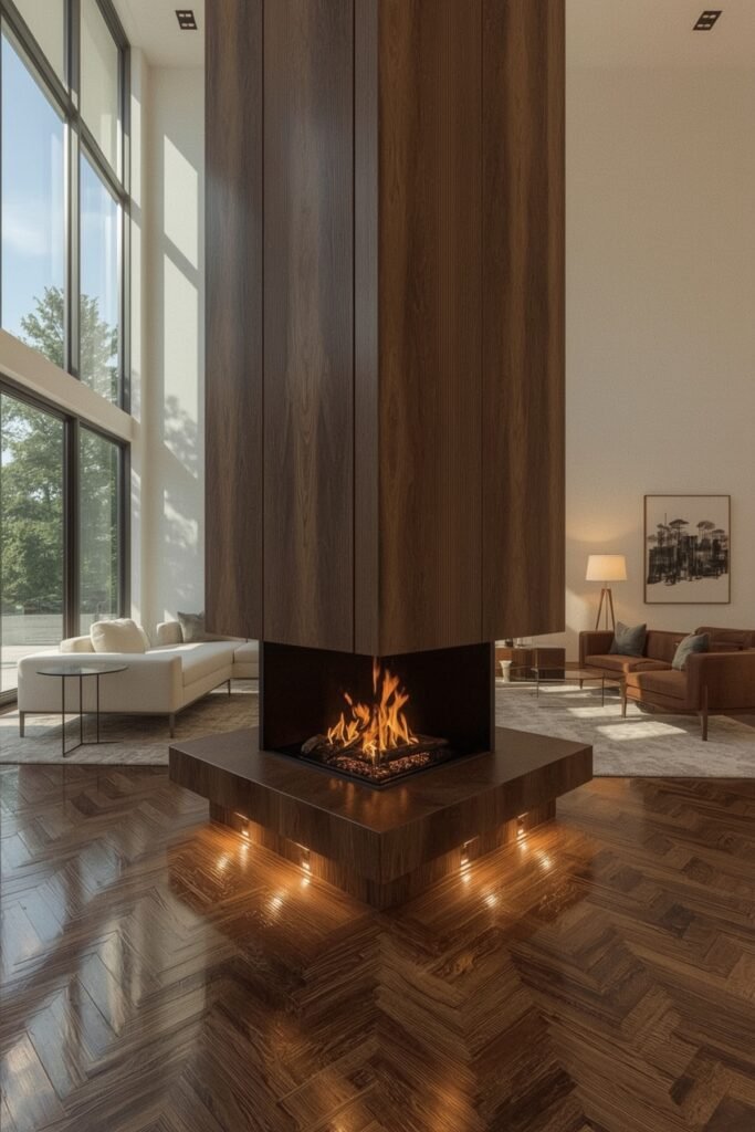 Wrap-Around U-Shape Mantel Shelf