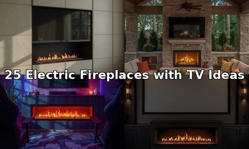 25 Electric Fireplaces with TV ideas