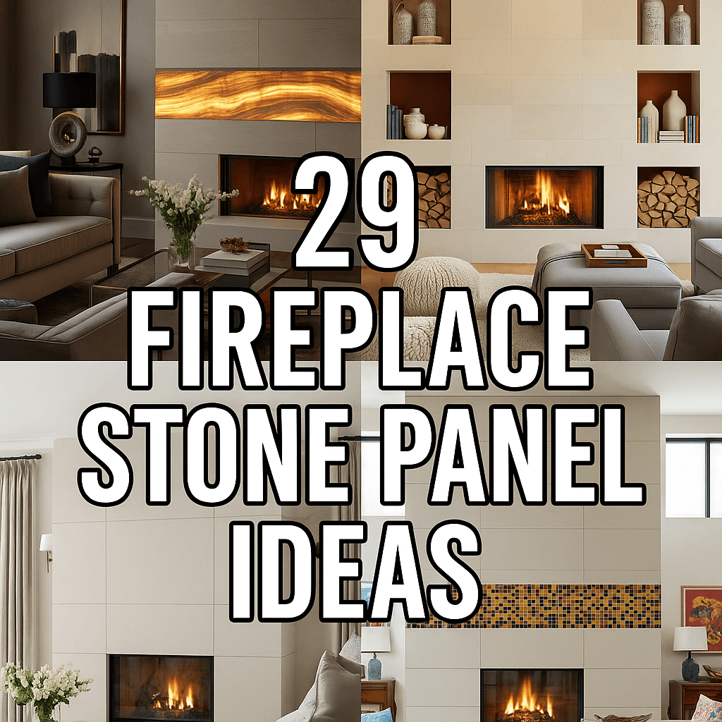 29 Fireplace Stone Panel Ideas