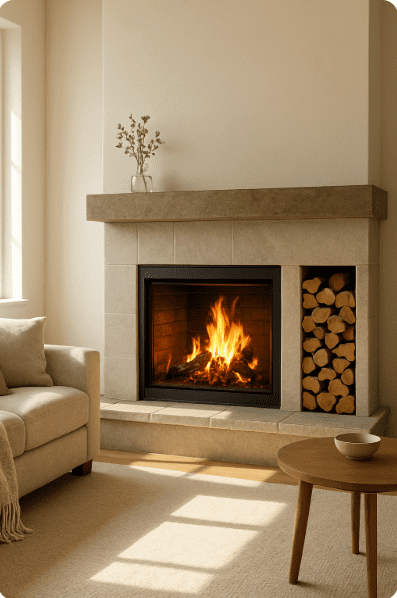 Built‑In Log Storage Nook