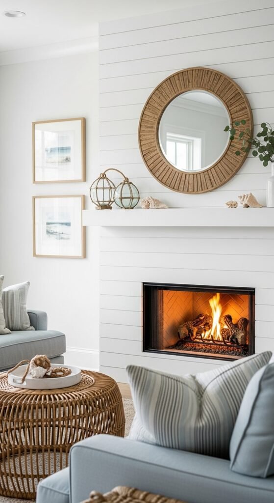 hiplap Surround: Coastal and Cozy