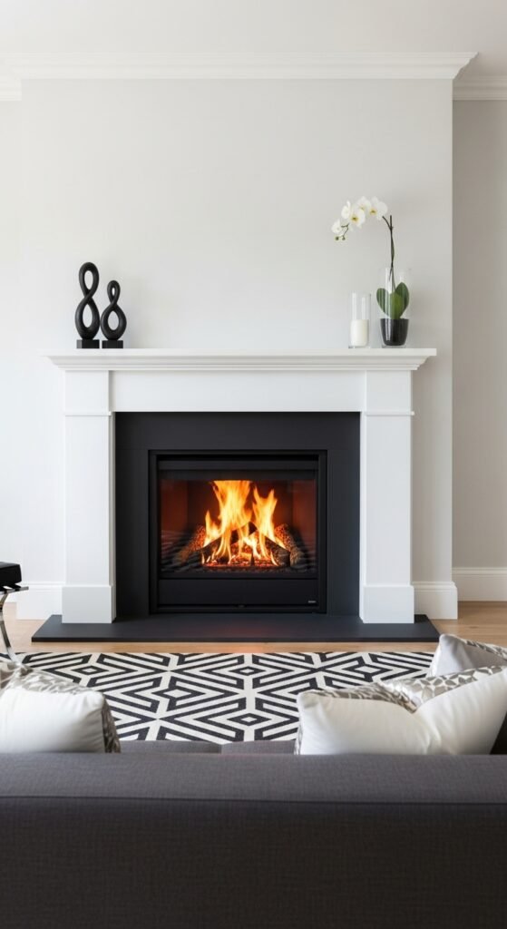 Contrasting Firebox: Bold and Beautiful