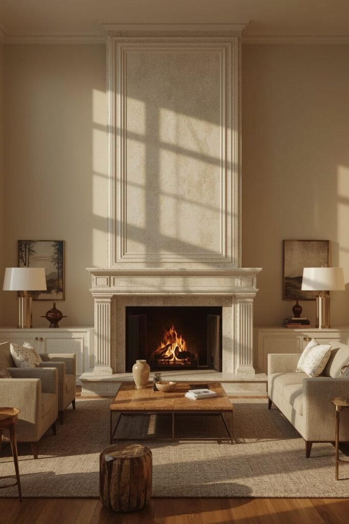 Fluted Cast Stone Surround