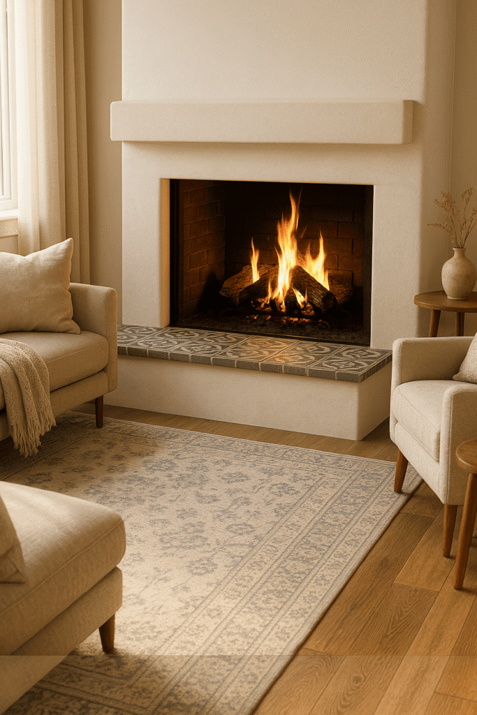 Encaustic Tile Hearth Extension