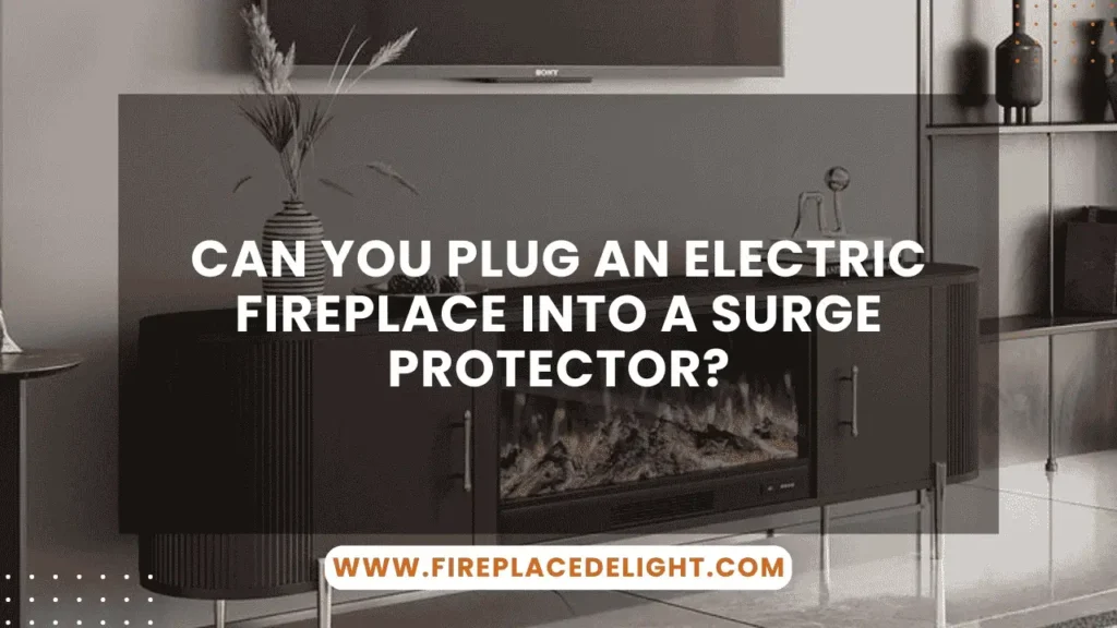 Can You Plug an Electric Fireplace into a Surge Protector