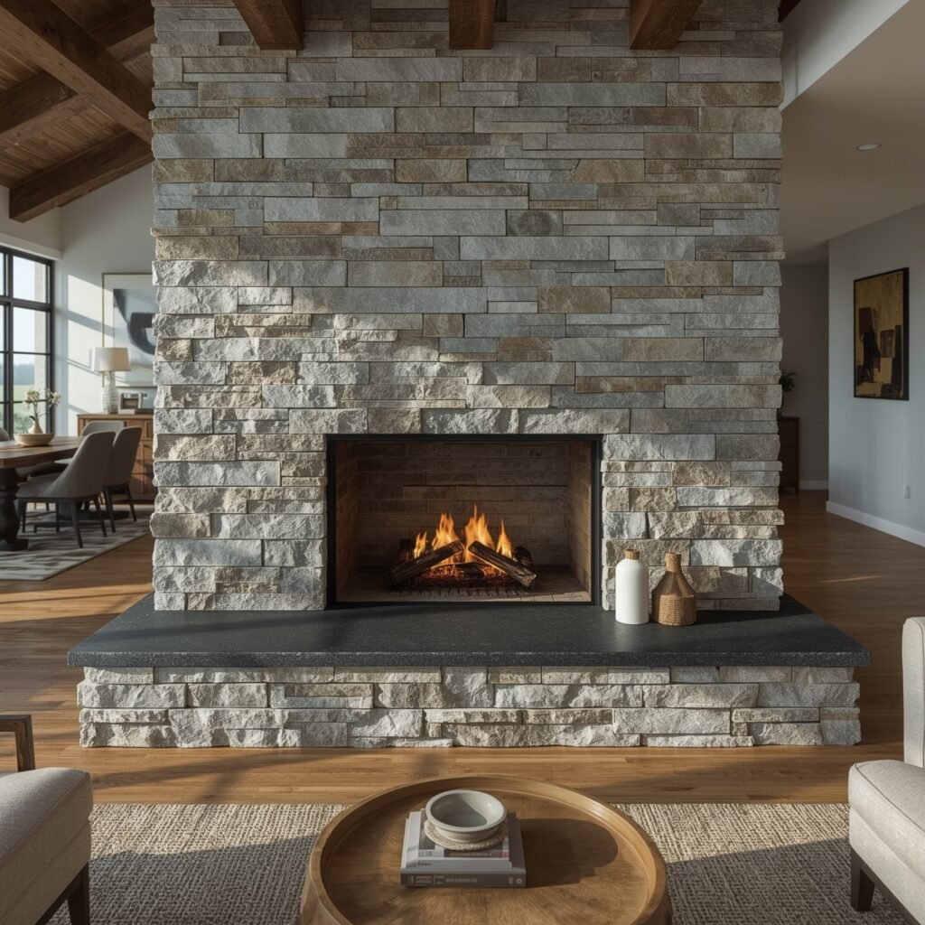 Mixed Ledgestone Veneer in Slim Profiles