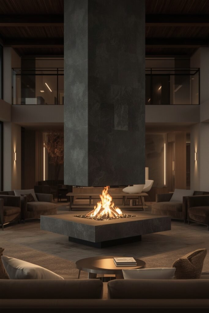 Stand-Alone Fireplace Design
